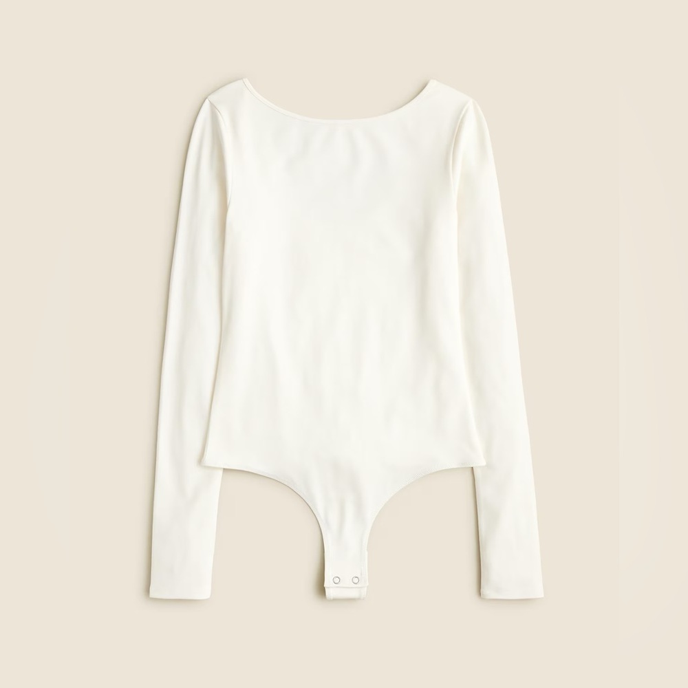 J.Crew Scoopback bodysuit in stretch cotton blend CD311